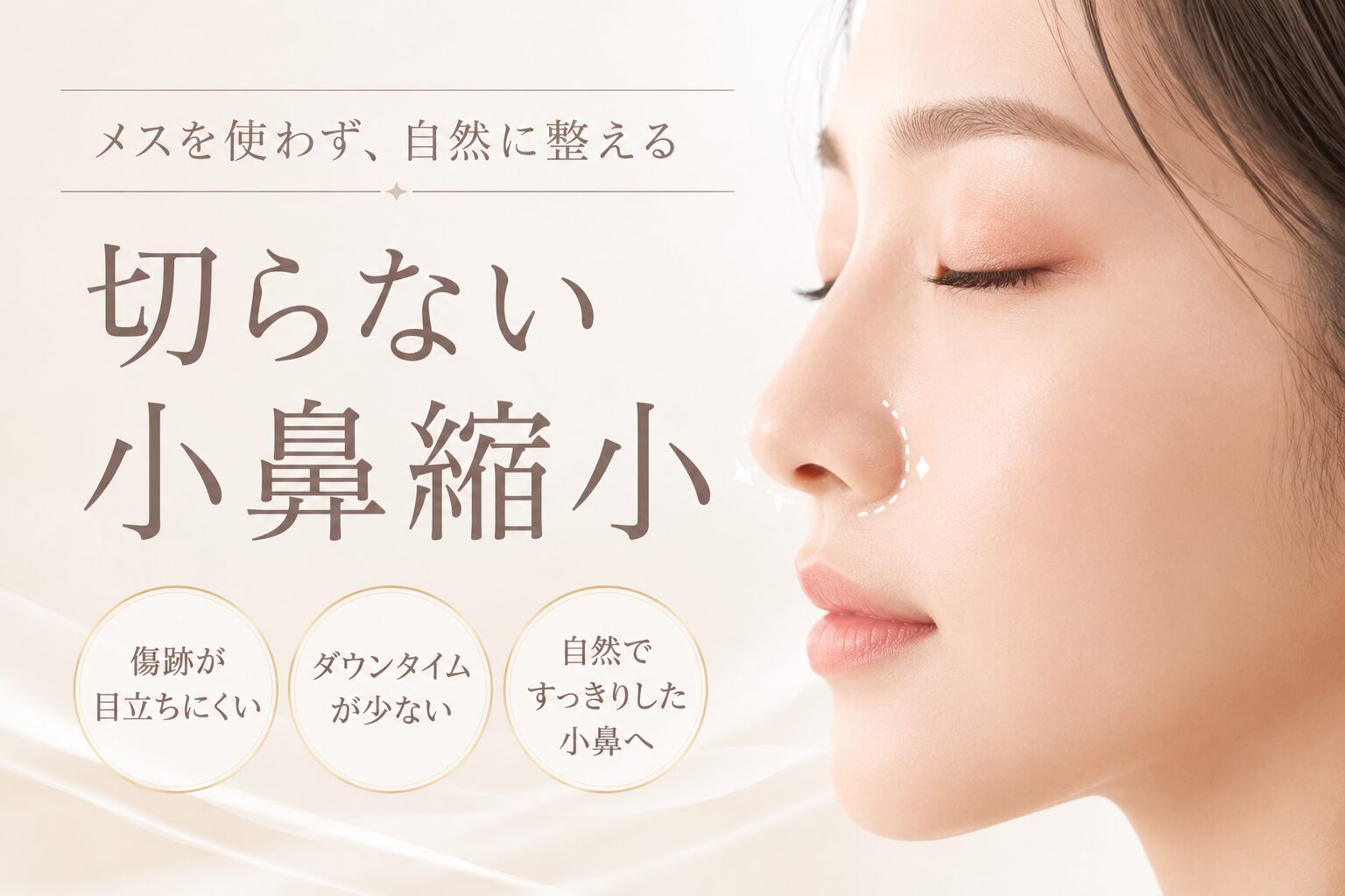 切らない小鼻縮小